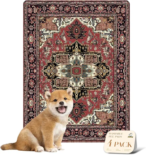 Vista 22 de nunubaby Almohadillas reutilizables para orina de perros, para jaulas y pisos, Almohadillas lavables para orina de perros, elegantes, Beige