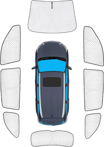 Vista 108 de KMF 6 piezas de parasoles gruesos para Mazda 3 Hatchback (No Sedán) 2014-2018 Accesorios, parasoles completos para parabrisas y ventanas de coche