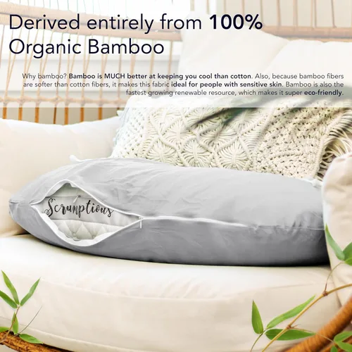 Vista 4 de Honeydew Almohada de viaje Scrumptious – Fabricada en Estados Unidos con relleno de gel de cobre refrescante – Certificado CertiPUR – Compañero