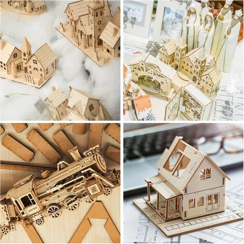 Vista 6 de Paquete de 5 hojas de tilo para manualidades, hojas finas de madera contrachapada de 12 x 16 x 1/2 pulgadas, tableros de madera contrachapada sin