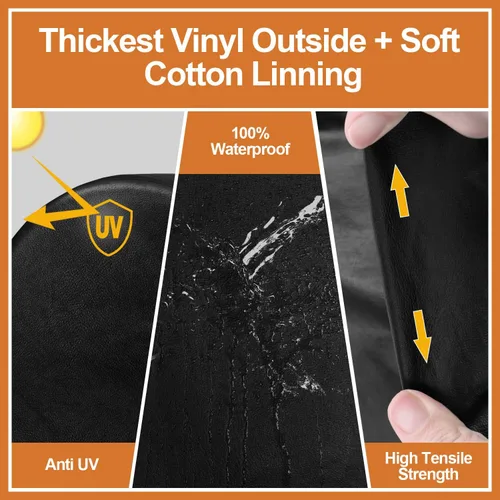 Vista 6 de Leader Accessories Fundas para neumáticos (paquete de 4) – Protectores de ruedas resistentes e impermeables para camiones, SUV, Jeep, cámper