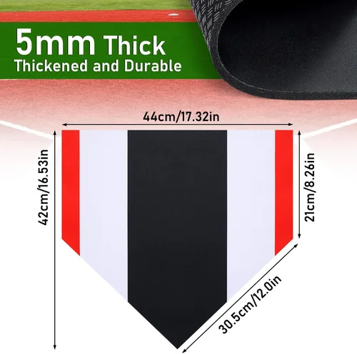 Vista 2 de TOBWOLF Baseball Softball Batting Swing Hitting Trainer, Baseball Hitting Practice Trainer, Softball Home Plate