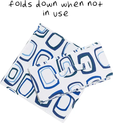 Vista 2 de Honey-Can-Do SFT-01562 - Cajones de accesorios para organizador colgante, azul/blanco