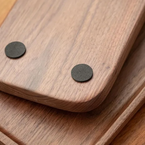 Vista 6 de Vandroop Bandeja de madera para servir, bandejas pequeñas para almacenamiento, platos rectangulares de madera para servir alimentos, té y café