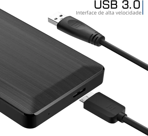 Vista 6 de UnionSine Disco duro externo portátil de 2.5 pulgadas, 1 TB, USB 3.0 tipo C, almacenamiento HDD compatible con PS4, Xbox, PC, Mac, TV, computadora