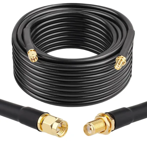 Vista 11 de XRDS -RF Cable SMA de 1 pie, cable de extensión SMA con conector SMA macho a SMA hembra de 50 ohmios KMR240 cable coaxial SMA de baja pérdida