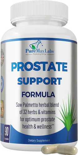 Fórmula de apoyo de próstata para hombres, 90 cápsulas Saw Palmetto, esterol vegetal, 33 hierbas, píldoras de control de la vejiga para reducir la