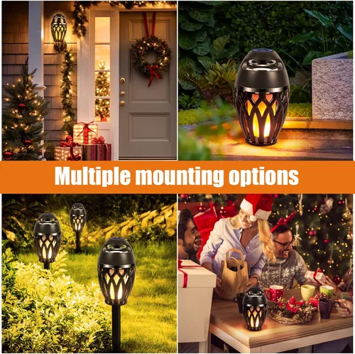 Vista 6 de Altavoces Bluetooth para exteriores, altavoz inalámbrico con altavoz de llama LED, diseño impermeable IPx5, lámpara de llama LED Bluetooth 5.0