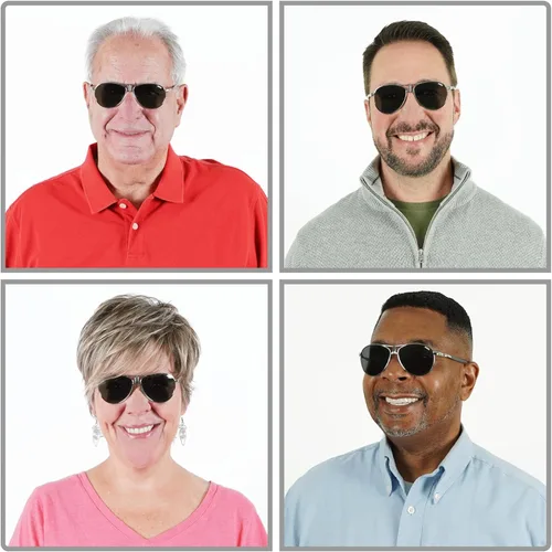 Vista 4 de Clic Magnetic Sunglasses, Polarized Lenses, 100% UVA & UVB Protection, Adjustable Temple, Aviator Sunglasses (Small - Large)