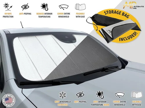 Vista 5 de Parasol plegable para parabrisas de ajuste personalizado para Mercedes-Benz Clase GLE SUV 2016, 2017, 2018, 2019, clase GLE, SUV, Coupé, protector