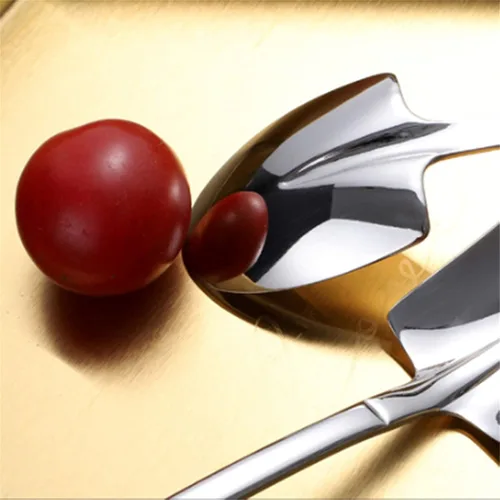 Vista 4 de 6 cucharas de postre de acero inoxidable, cucharaditas de cuchara de helado para postres, café, té, yogur, tarta, 6 pulgadas