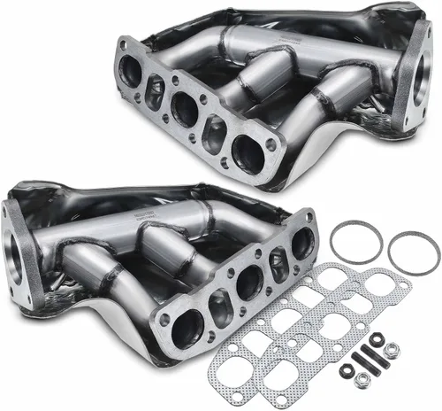 Vista 10 de A-Premium Kit colector de escape izquierdo con junta, espárragos, tuercas, escudo térmico [4.0L] compatible con Nissan Frontier 2005-2019