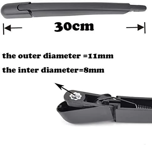Vista 2 de GAGALU Car Rear Wiper Blade Arm Kit For Nissan For X-trail T32 2013 2014 2015 2016 2017 Rear Wiper Arm Kit