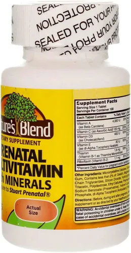 Vista 5 de Nature's Blend Fórmula prenatal multivitamínica 100 CT (paquete de 2)