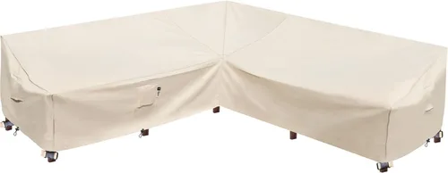 Vista 29 de Funda de sofá modular de alta resistencia para exteriores, tejido 600D 100 % impermeable, para muebles de patio