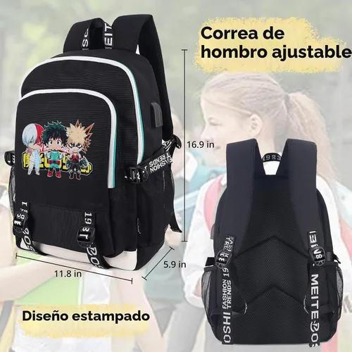 Vista 5 de Roffatide Mochila de anime impresa, My Hero Academia a, Classic