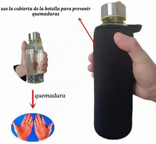 Vista 4 de Funda para botella de agua de 25 onzas, funda de neopreno aislada para botella de agua, soporte para botella de agua, funda de bolsa de 25.4 fl oz