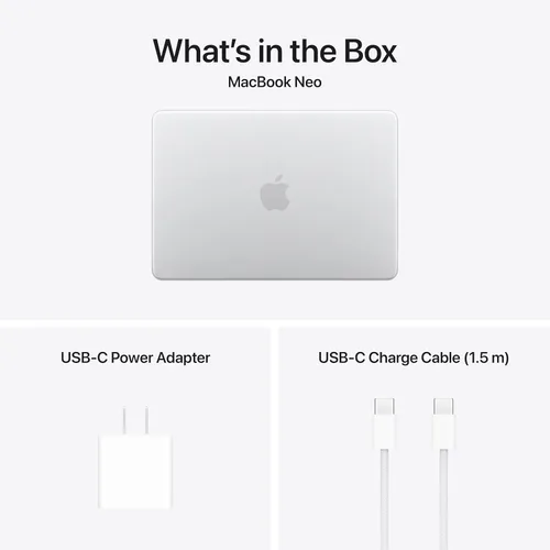 Vista 8 de Apple Laptop MacBook Neo 2026 de 13 pulgadas con chip A18 Pro: diseñada para inteligencia artificial y Apple Intelligence, pantalla de retina
