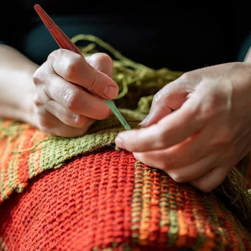 Vista 3 de Divit Shilp Alpha - Ganchos de ganchillo con mango ergonómico, aguja de tejer hecha a mano de resina de 7 pulgadas, tejido de hilo para mezcla