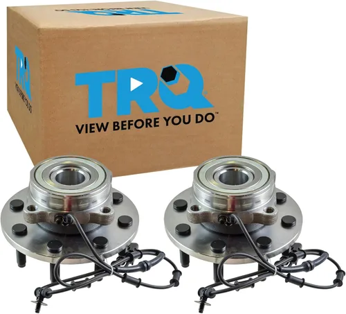 Vista 181 de Conjunto de rodamiento de rueda y buje TRQ para parte trasera izquierda y derecha, 2 piezas, compatible con Ford Expedition 2007-2010 y Lincoln