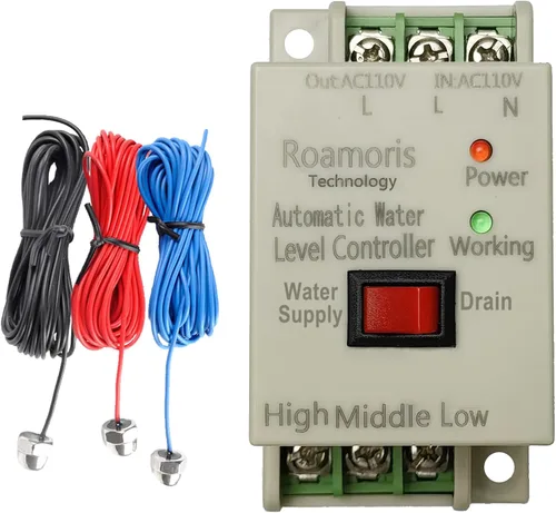 Vista 10 de Interruptor de bomba DC12V Control automático de nivel de agua con sensor detector de 6.5 pies, interruptor de flotador, relé de interruptor