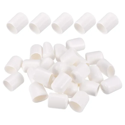 Vista 7 de DMiotech Paquete de 100 protectores de rosca de tornillo negros de 1/2 pulgada de identificación, tapas de goma para pernos de tornillo, tubería