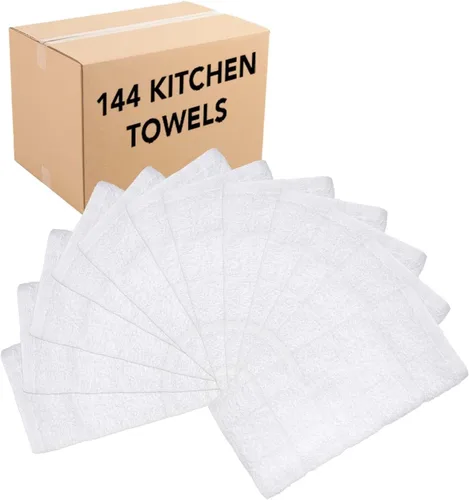 Vista 7 de Arkwright - Toallas de cocina para cocina, 12 unidades, suaves, 100% algodón de rizo, altamente absorbentes y de secado rápido, paños para lavar