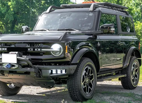 Vista 5 de iJDMTOY Kit de luces antiniebla LED triple para Ford Gen6 Bronco