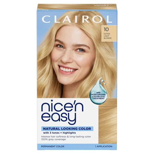 Vista 15 de Clairol - Tinte permanente Nice'n Easy para el cabello, color rubio extra claro 10 (Extra Light Blonde), paquete de 3