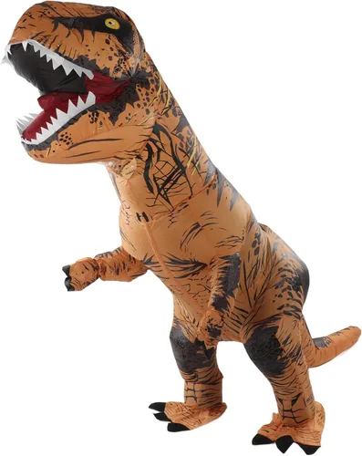 Fabater Inflatable Dinosaur Costume for Kids, Halloween Inflatable T Rex Costume, Blow Up Trex Costume, Cosplay Dress Costume