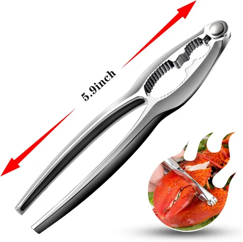 Vista 6 de Galletas y herramientas para patas de cangrejo, galletas y herramientas de langosta de mariscos, paquete de 4 galletas de nueces para patas