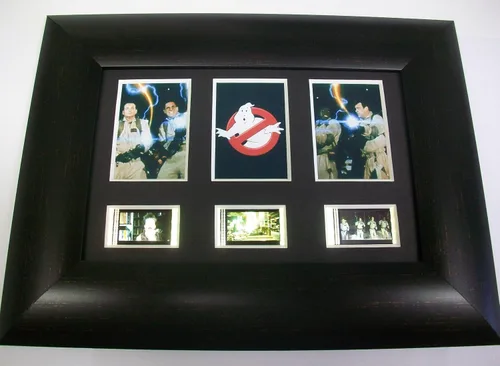 GHOSTBUSTERS Trío Enmarcado de 3 Celdas de Película Pantalla Coleccionable Recuerdos de Película Complementa Póster Libro Teatro
