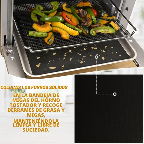 Vista 6 de WMKGG Papel pergamino rectangular para freidora de aire, 100 forros para freidora de aire