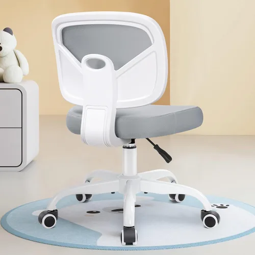 Vista 10 de Primy Silla Alta de Escritorio de Dibujo - Sin Brazos, Altura Ajustable, Respaldo de Malla, con Ruedas, Silla de Escritorio de Pie para Sala de Negro