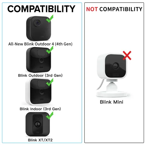Vista 2 de Adaptador de corriente de 25 pies para Blink Outdoor 4 (4ª generación) y (3ª generación) y Blink XT2/XT, cable de extensión plano resistente a