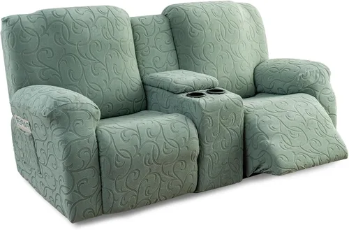 Vista 11 de Funda para Sillón Reclinable de 4 Piezas Elástica, Funda Deslizable de Sofá, Cubierta de Sofá para Sofá Reclinable de 1 Asiento, Protector