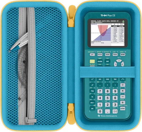 Vista 20 de Funda de calculadora compatible con calculadora gráfica de color de titanio Texas Instruments TI-84 Plus CE/TI-84 Plus/TI-Nspire CX II CAS/TI-Nspire