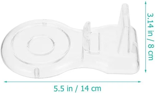 Vista 5 de ORFOFE Taza de café acrílica de 2 piezas con soporte para organizador de platillos para decoración de mesas de encimera y buffet