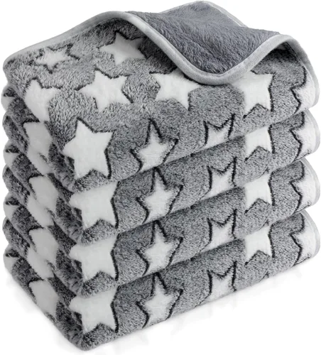 Vista 15 de Reginary 4 mantas impermeables de conejillo de indias lavables de forro polar para animales pequeños, almohadillas de entrenamiento reutilizables