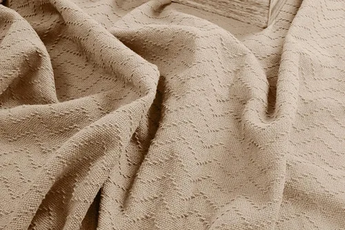 Vista 2 de BELIZZI Home - Manta de cama 100 % algodón, transpirable, térmica tamaño individual, suave manta térmica de cheurón de 60 x 90 pulgadas, manta