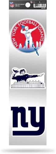 Vista 14 de Rico Industries Juego de calcomanías retro de fútbol americano de la NFL