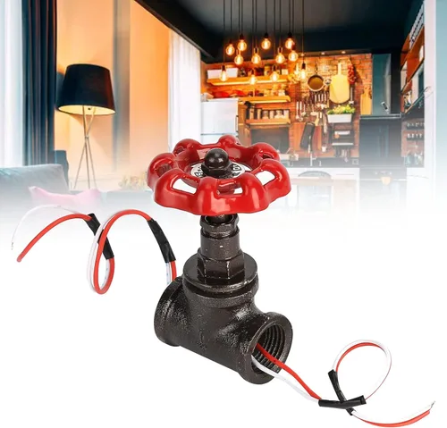 Vista 3 de Garosa Válvula de luz steampunk con válvula de parada de 1/2 pulgada, interruptor de luz retro con cable para tubería de agua, luz de mesa vintage