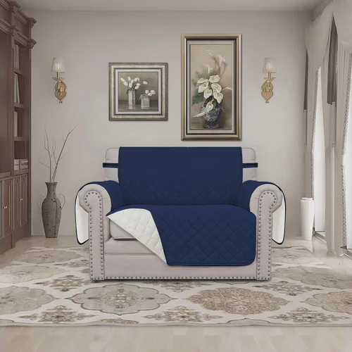 Vista 714 de Easy-Going - Funda reversible para sofá reclinable, resistente al agua, protector de muebles con correas elásticas, para mascotas y niños