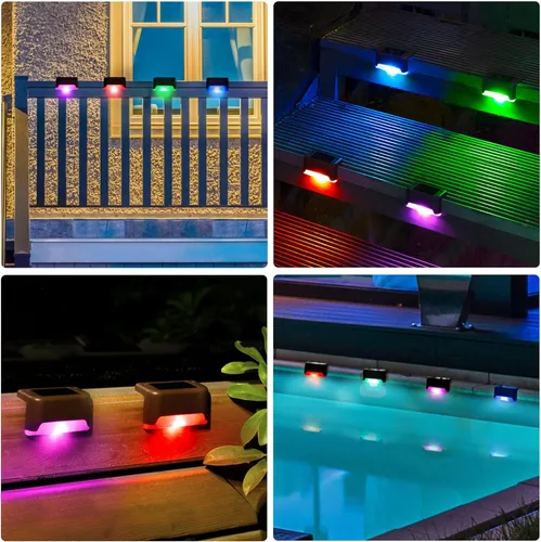 Vista 3 de SOLPEX 16Pack Solar Deck Lights Outdoor, Solar Step Lights Waterproof Led Solar Lights for Outdoor Deck, Stairs, Step, Fence, Yard, Flower Bed and