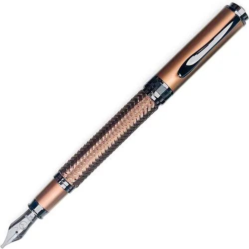 Vista 7 de Monteverde Innova Formula M - Pluma estilográfica, negra, punta media, con revestimiento PVD premium, recargable, punta de acero inoxidable JoWo