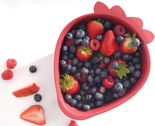 Vista 5 de Norpro, Red Strawberry Colander, Mini