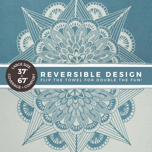 Vista 5 de FESHKA Toalla de playa turca a prueba de arena, toalla de viaje de gran tamaño, secado rápido y ligera, manta de playa 100% algodón orgánico