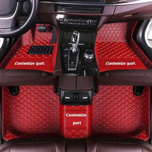 Vista 15 de MELKEN Alfombrillas de automóvil aptas para estilo personalizado dedicado, de lujo, protección para todo tipo de clima, forros para todo el Negro