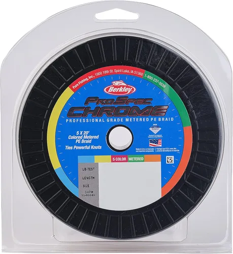 Vista 5 de Berkley ProSpec - Línea de pesca trenzada de agua salada cromada de 5 x 20 pies
