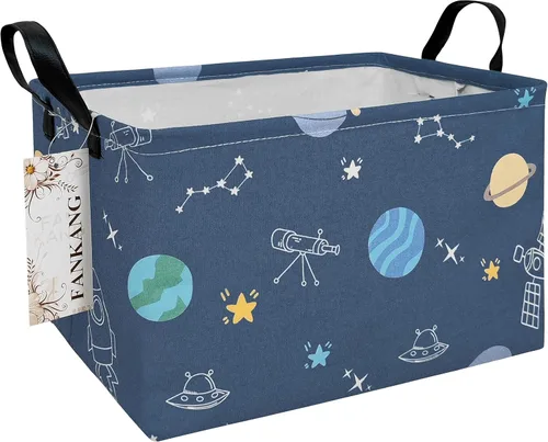Vista 37 de FANKANG - Cestos de almacenamiento, cesta de lavandería plegable de lona para cuarto infantil con revestimiento impermeable de PE, grandes cestas